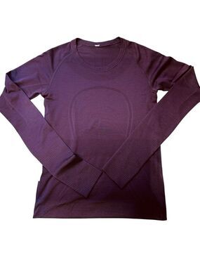 Lululemon Swiftly Tech Long Sleeve Crew Vintage Mauve Top Small